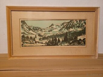 Mengusovská dolina s podpisom autorky Zdeny Gáborovej