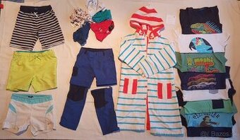 VEĽKÝ LETNÝ BALÍK pre chlapca 116/128 – plavky, tričká,...