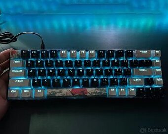 60% mechanická herná klávesnica HISJ V800