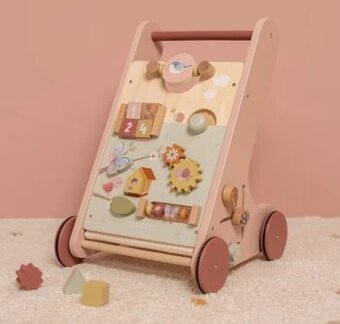 LITTLE DUTCH DREVENÉ CHODÍTKO KVETY A MOTÝLE