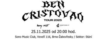 Lístok na Ben Cristovao Tour