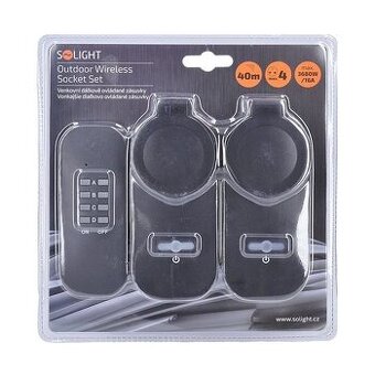 Solight remote controlled outdoor sockets set - 1