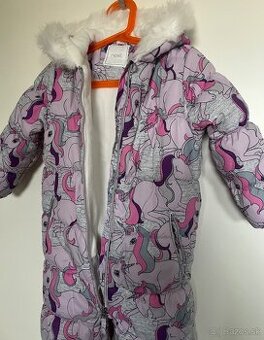Zimný Next overal s jednorožcami veľ. 104