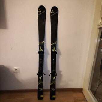 Lyže Fischer RC4 Race JR 130 cm + lyžiarky Salomon veľ. 25,5