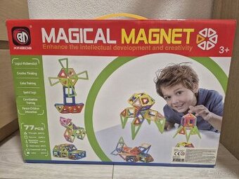 Magnetická stavebnica, 77kusov