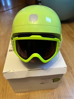 Lyžiarska prilba + okuliare