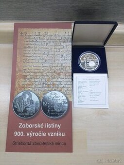 strieborné mince SK proof