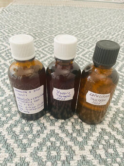 Tinktúra - Kapucínka, Yzop+Tymián, Zádušník+kapuc.+yzop