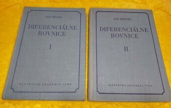 Diferenciálne rovnice I. - II.--1956,1958--Jur Hronec--počet