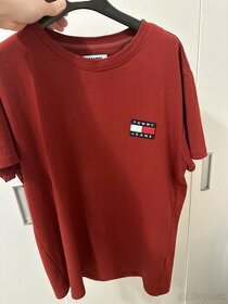 Tommy Hilfiger červené tričko M (ako nové)