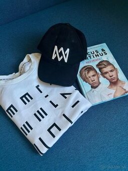 Marcus and Martinus merch (mikina, šiltovka, kniha)