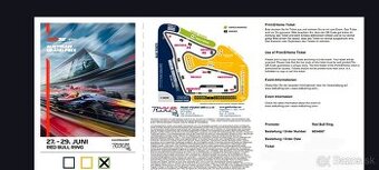 F1 Predám vstupenky na Formulu 1 - veľká cena Rakúska