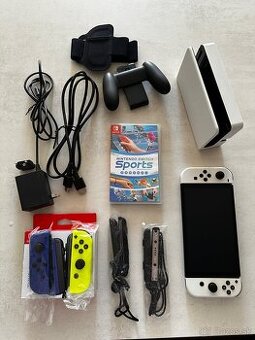 Nintendo Switch OLED + príslušenstvo + Nintendo Sports
