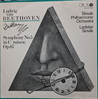 Retro gramofónová LP platňa Ludwig Van Beethoven