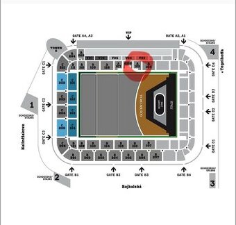 2x lístky SEPAR 10.10 NÁRODNÍ STADION BRATISLAVA,A105,rad 7