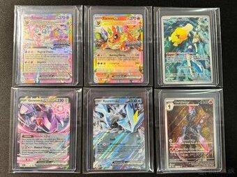 Pokemón Vzácne Karty + 100ks Balíčky s EX + Jumbo - Nové