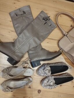 Predam koženu damsku obuv a kabelku