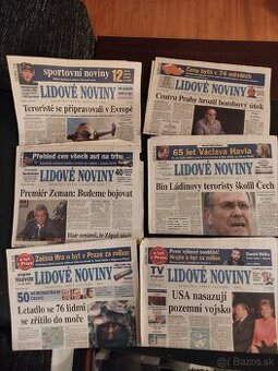 Utok na Ameriku,stare noviny