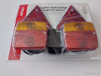 Sada zadných magnetových svietidiel na prívesný vozik
