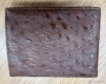 Pánska peňaženka zo pštrosej kože