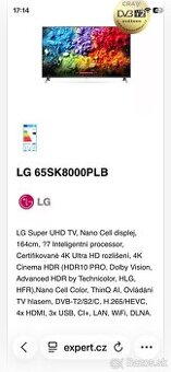 Predám TV LG 65” (163cm)