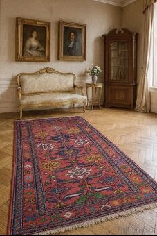 AKCIA ⭐Starožitný ručne viazaný koberec Karaja 260x140⭐