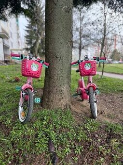 Predám 2 bicykle a 1 kolobežku pre dievčatá (3 - 6 r)