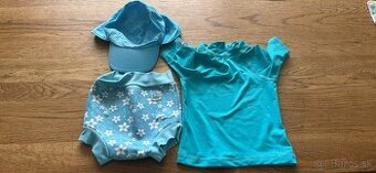 set na kupanie - tricko, plavky, ciapka