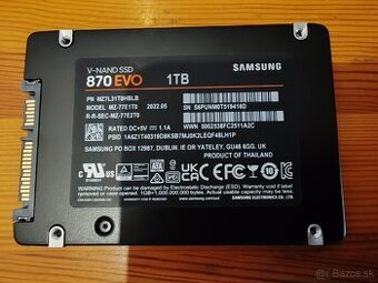 Predám SATA SSD SAMSUNG 870 EVO 1TB