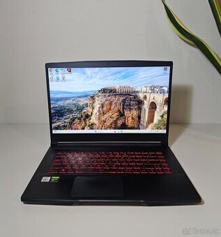 Herný Notebook MSI Intel i5 GTX 1650 RAM 16 GB SSD 512