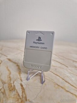 PlayStation 1 pamäťová karta 1MB originál - sivá