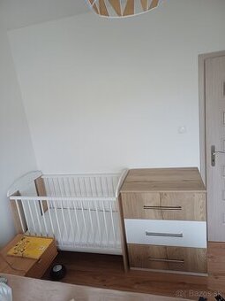 Detská postieľka + komoda