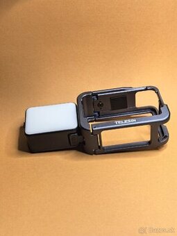 Dji Osmo action 3/4/5 celo kovovy obal + svetlo