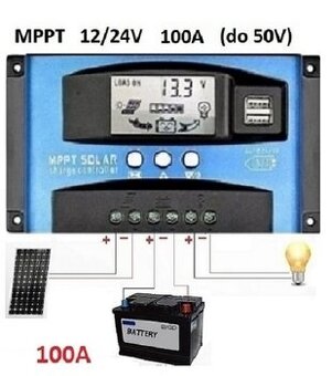 Solarny regulator MPPT-100A