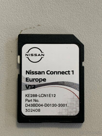 SD karta mapy Nissan connect 1 - Europa v12 2022