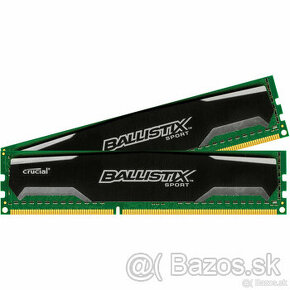 DDR3 2x4GB 1600Mhz CRUCIAL BALLISTIX SPORT