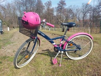 Dievčenský bicykel BTWIN 24 + prilba