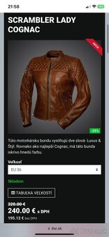 Kozena moto bunda 4SR damska