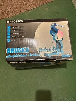Brúska pílových reťazí s brzdou