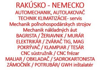 RAKÚSKO / NEMECKO -  PRACOVNÁ ZMLUVA   AT/DE