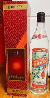 Láhev neotevřené Slovácké borovičky 3L - staří 40let