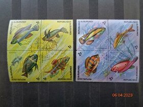 Poštové známky - BURUNDI  -  6 FOTO.+ LETECKÉ