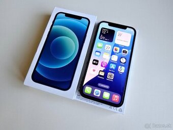 APPLE IPHONE 12 64GB BLUE TOP STAV,BATERKA 100%