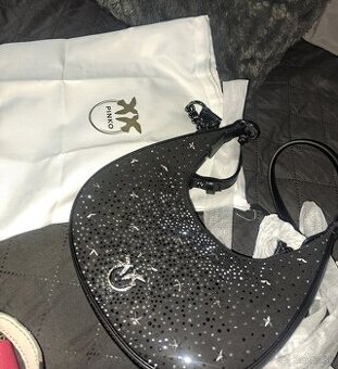 Pinko kabelka zirkón hobo