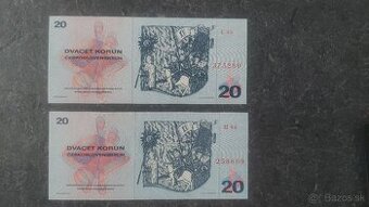 20 Kčs 1970 - 1