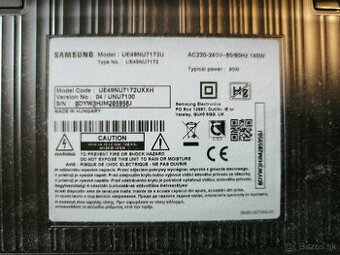 Náhradné diely pre LED televízor Samsung UE49NU7172