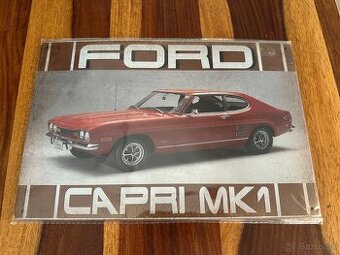 Ford Capri MK1 plechová ceduľa