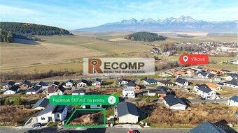 EXKLUZÍVNE – Stavebný pozemok 517 m2 s výhľadom na Vysoké Ta