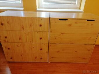 Borovica laminát - komoda a perinák