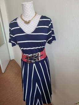 modro biele šaty Gant veľ .40